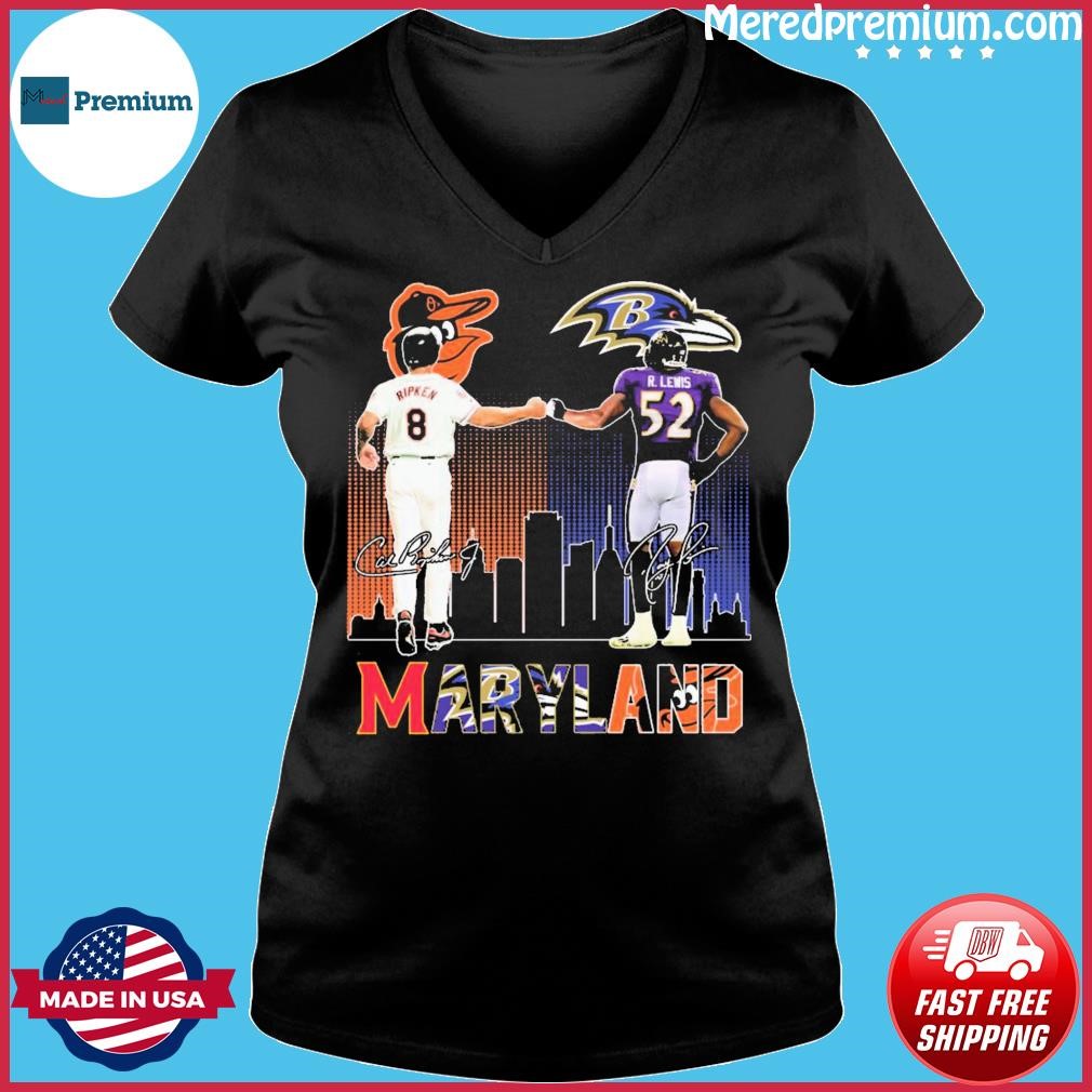 Official Baltimore ravens vs baltimore orioles r.lewis and ripken