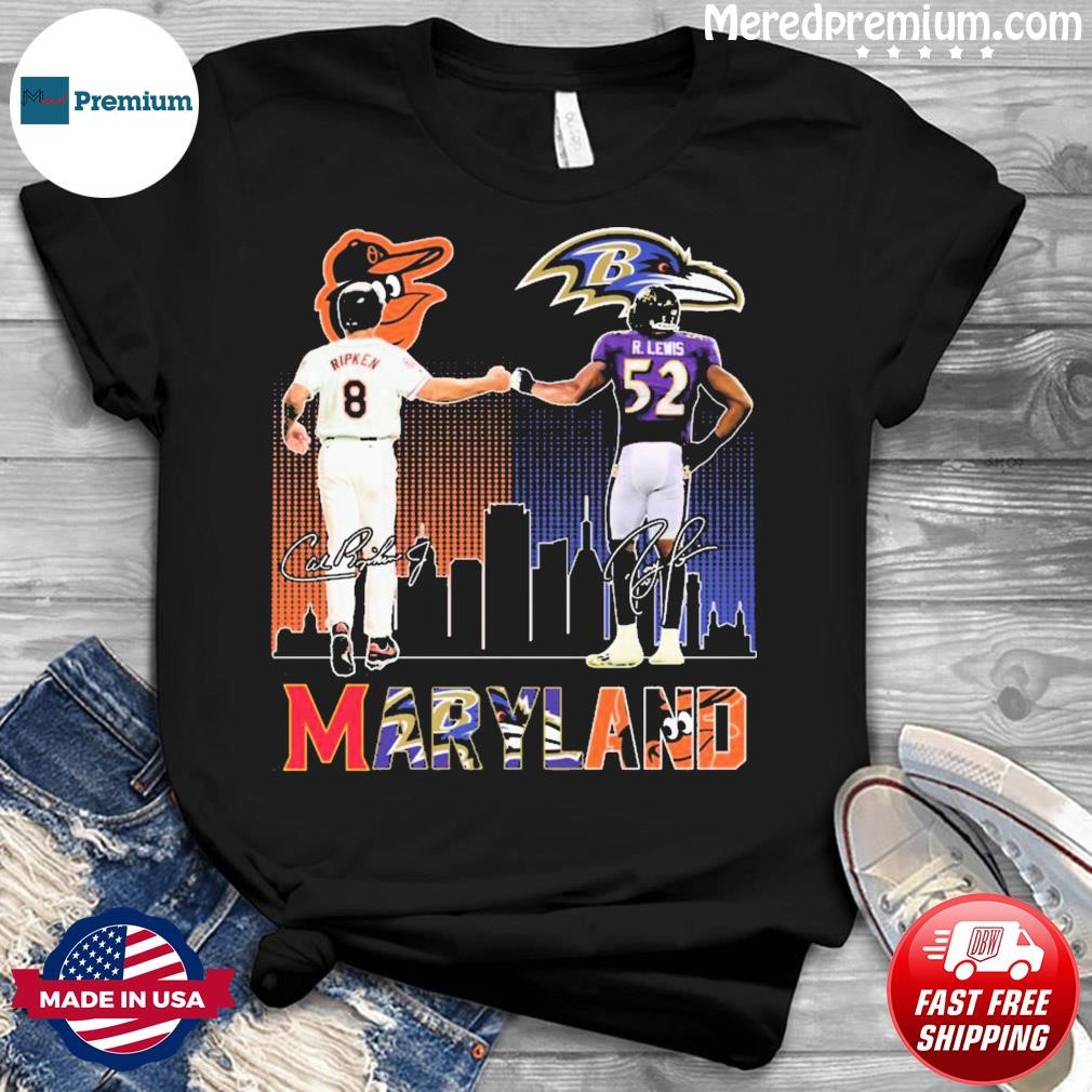 Official Baltimore ravens vs baltimore orioles r.lewis and ripken