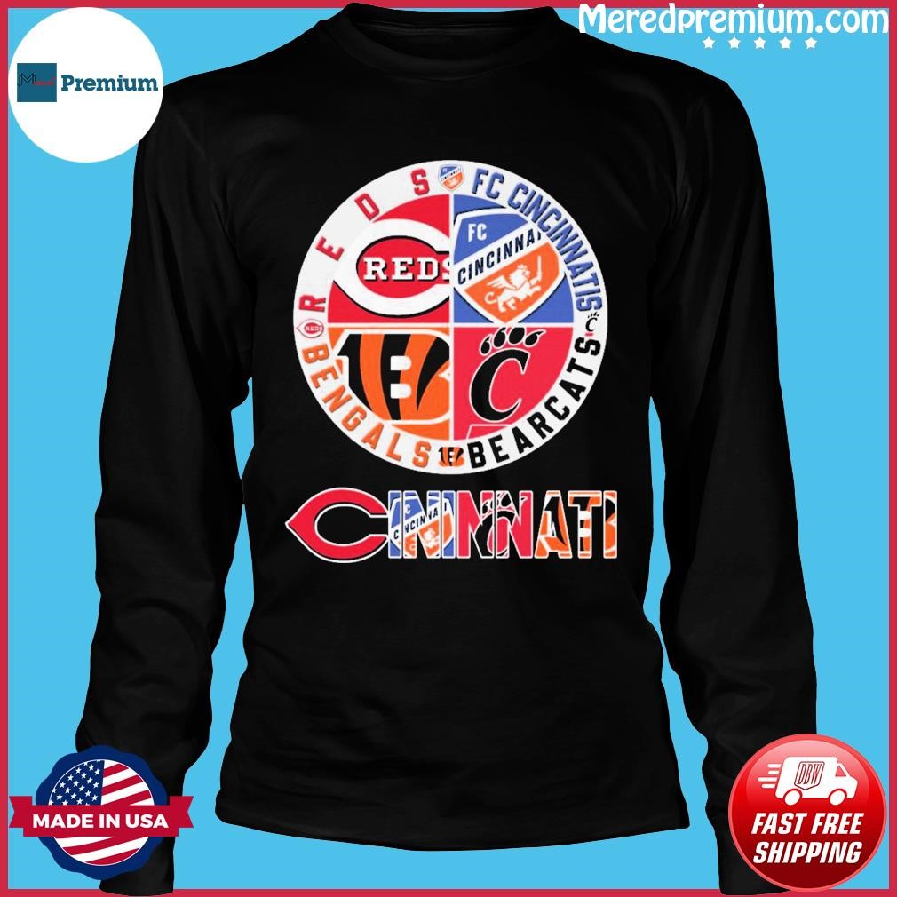 Cincinnati Reds Cincinnati Bengals Fc Cincinnati Logo Sport Teams Shirt -  Limotees