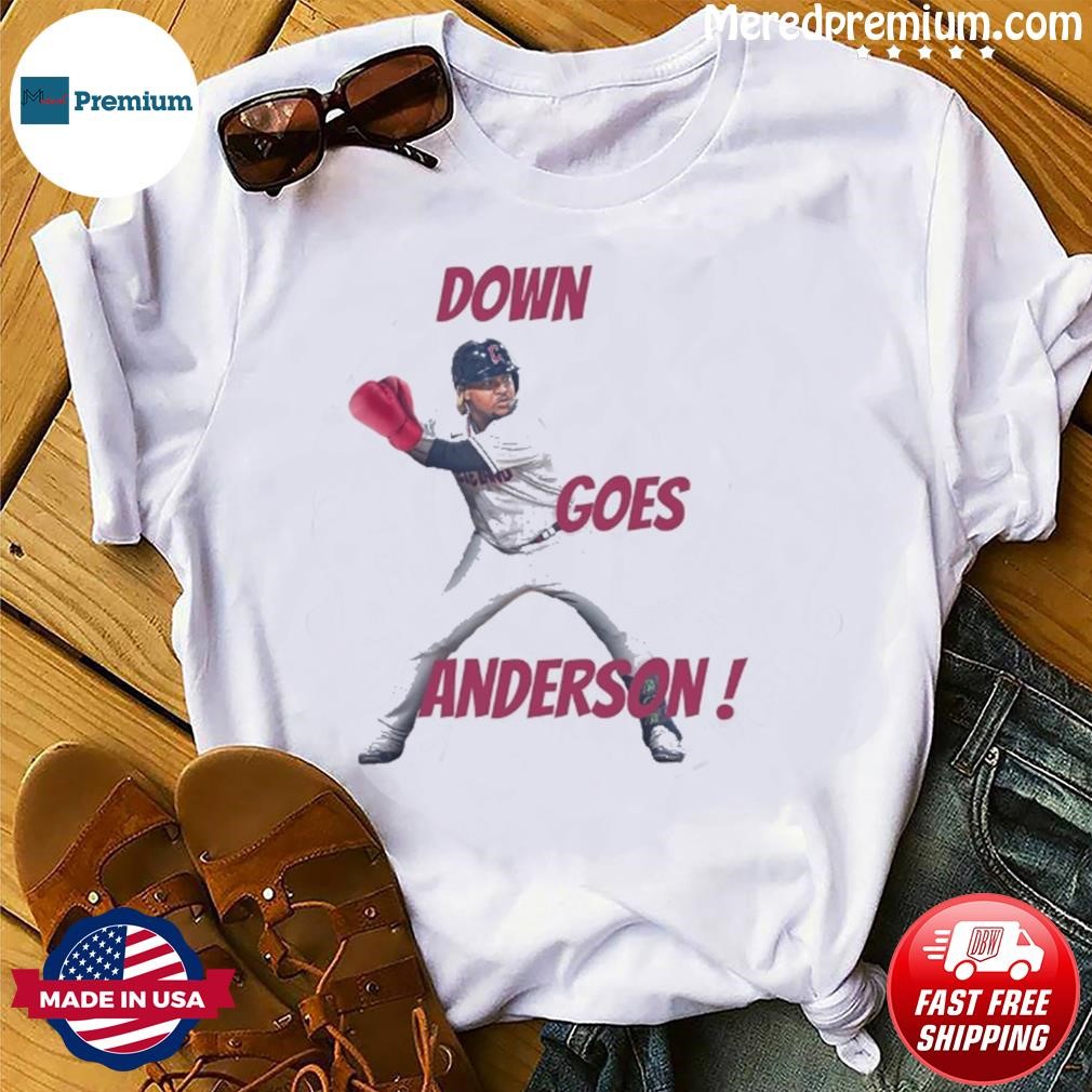 Down Goes Anderson Jose Ramirez Punch Cleveland Guardians Fight Jose Ramirez  And Tim Anderson Fight shirt, hoodie, sweater, long sleeve and tank top