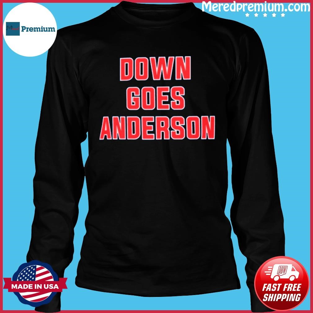 Down Goes Anderson Jose Ramirez Punch Cleveland Guardians Fight Jose Ramirez  And Tim Anderson Fight shirt, hoodie, sweater, long sleeve and tank top