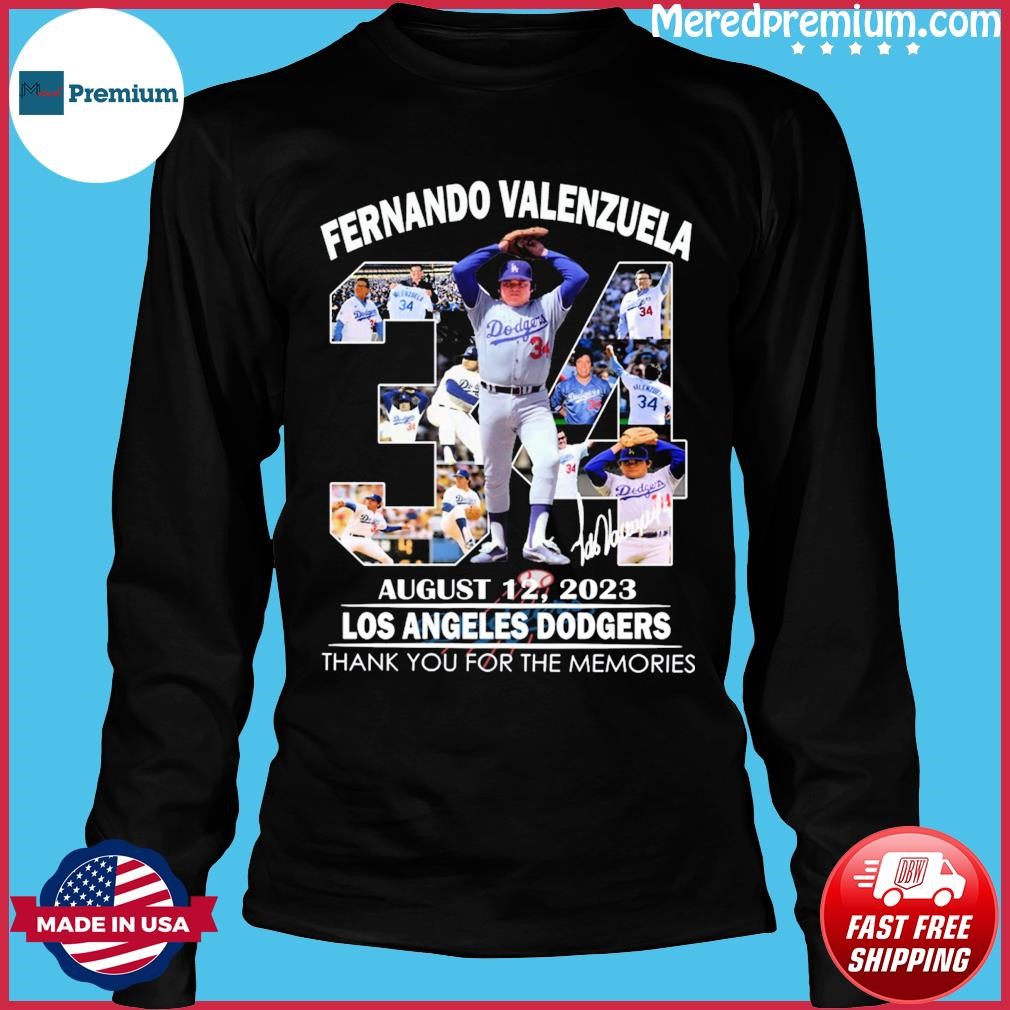 Official fernando Valenzuela Los Angeles Dodgers 2023 Memories T Shirt,  hoodie, sweater, long sleeve and tank top