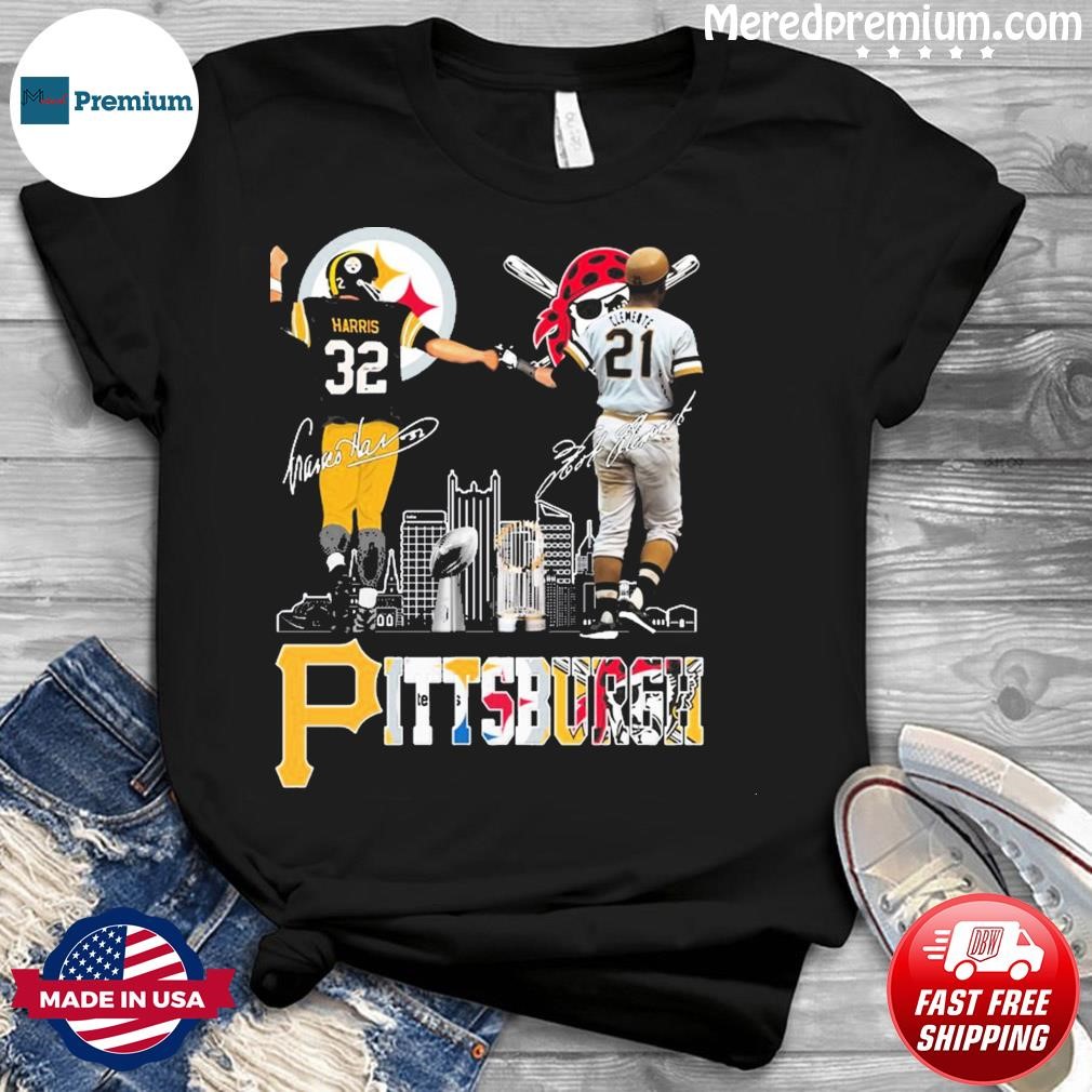 Franco Harris And Roberto Clemente Pittsburgh Steelers Signatures shirt -  Guineashirt Premium ™ LLC