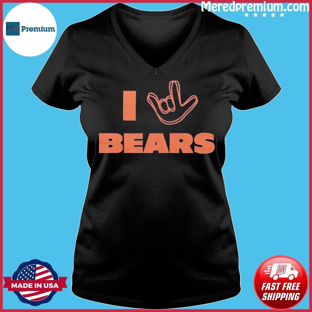 Love sign x chicago bears shirt, hoodie, sweater, long sleeve and tank top