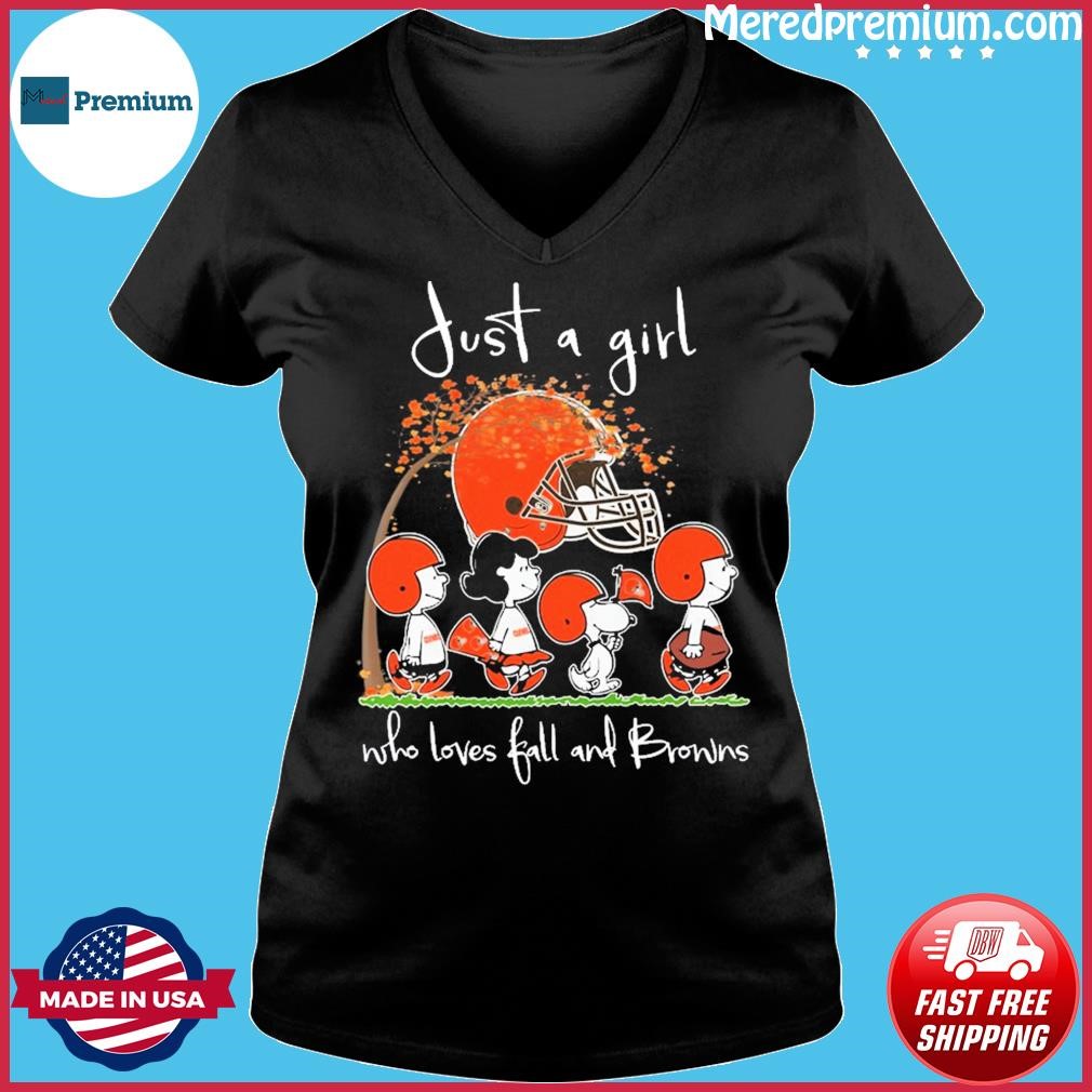 Just A Girl Who Lover Christmas And Love Cleveland Browns T-shirt, hoodie,  sweater, long sleeve and tank top