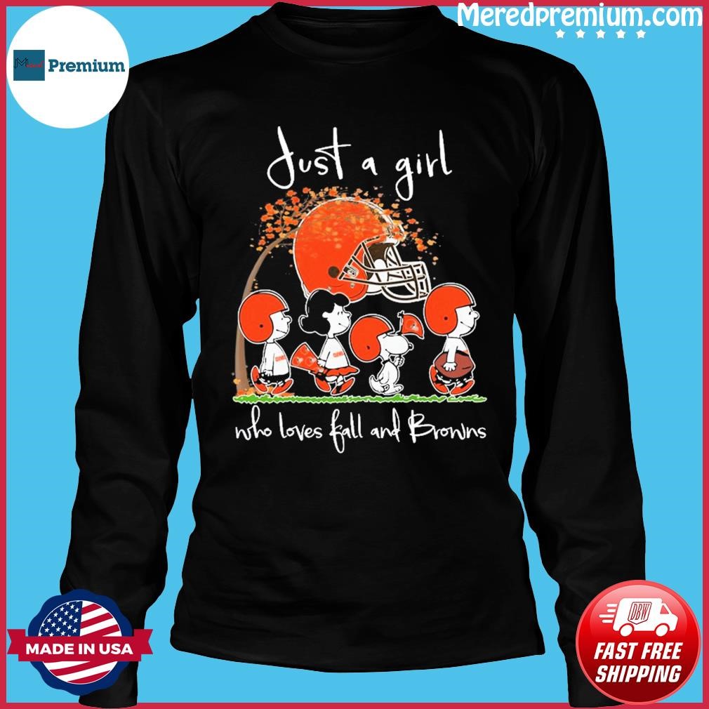 Just A Girl Who Lover Christmas And Love Cleveland Browns T-shirt, hoodie,  sweater, long sleeve and tank top