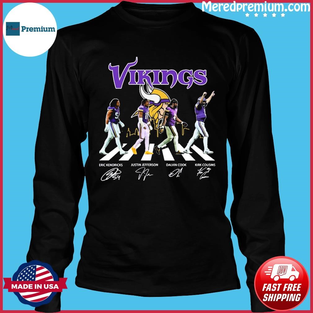 Minnesota Vikings Abbey Road Eric Kendricks Justin Jefferson Dalvin Cook  And Kirk Cousins Shirt, hoodie, sweater, long sleeve and tank top