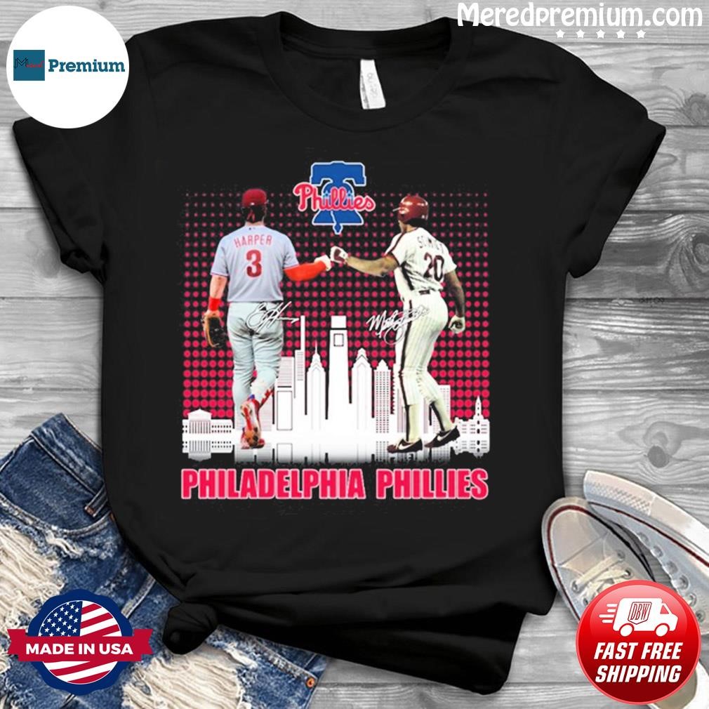 Philadelphia Phillies Mike Schmidt And Bryce Harper Signatures Shirt,  hoodie, sweater, long sleeve and tank top