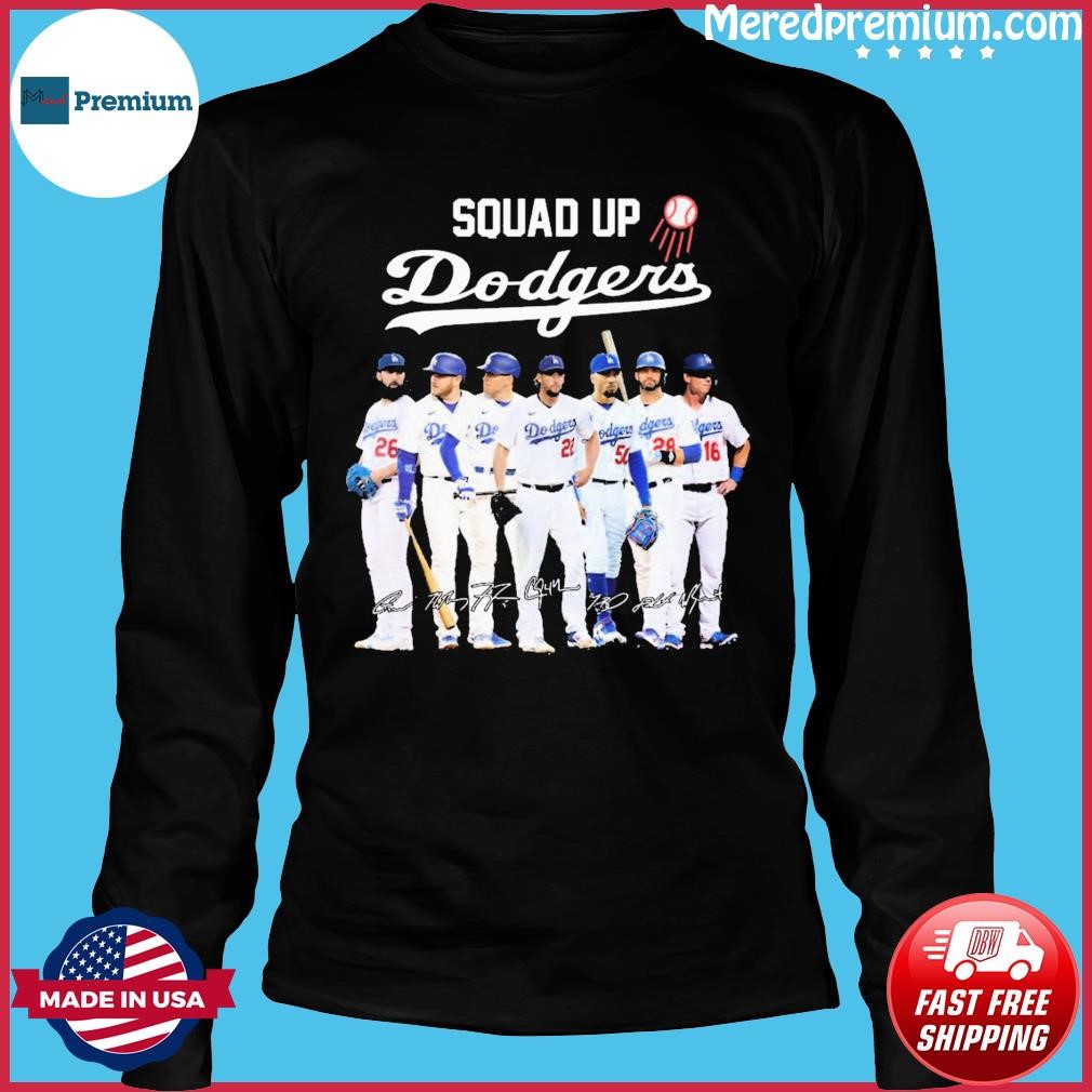 Squadd Up Los Angeles Dodgers 2023 Signatures Shirt