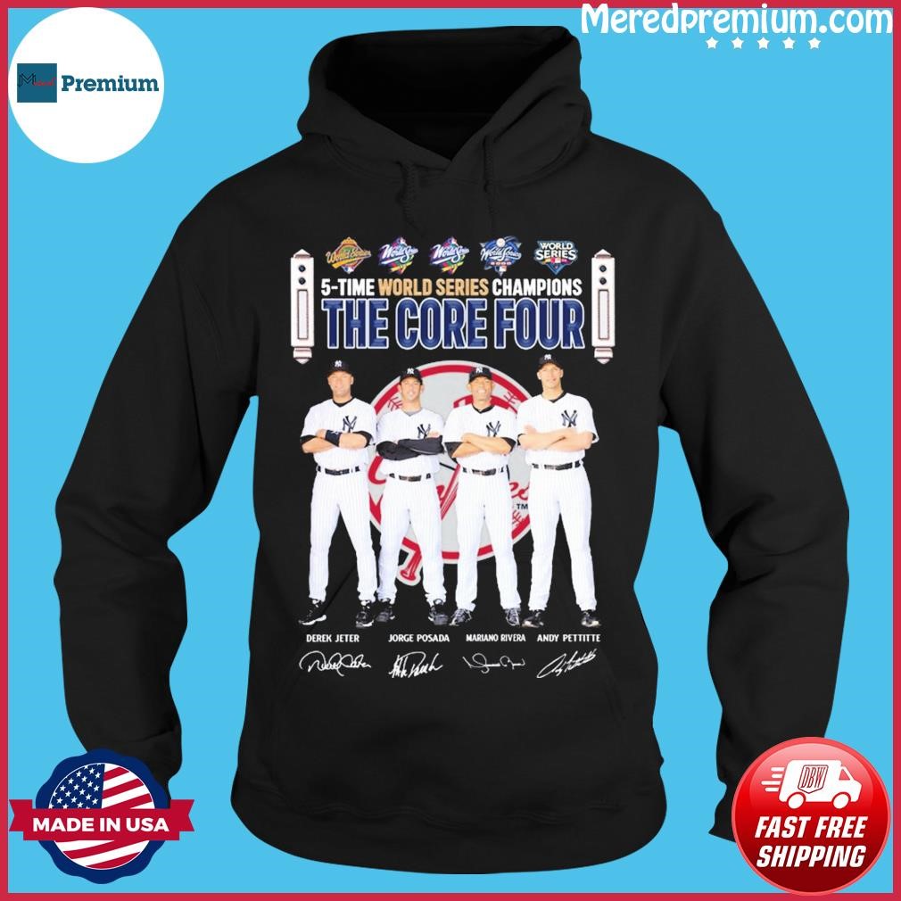 New York Yankees 5 Times World Series Champions The Core Four Abbey Road  Signatures Shirt, hoodie, sweater, long sleeve and tank top