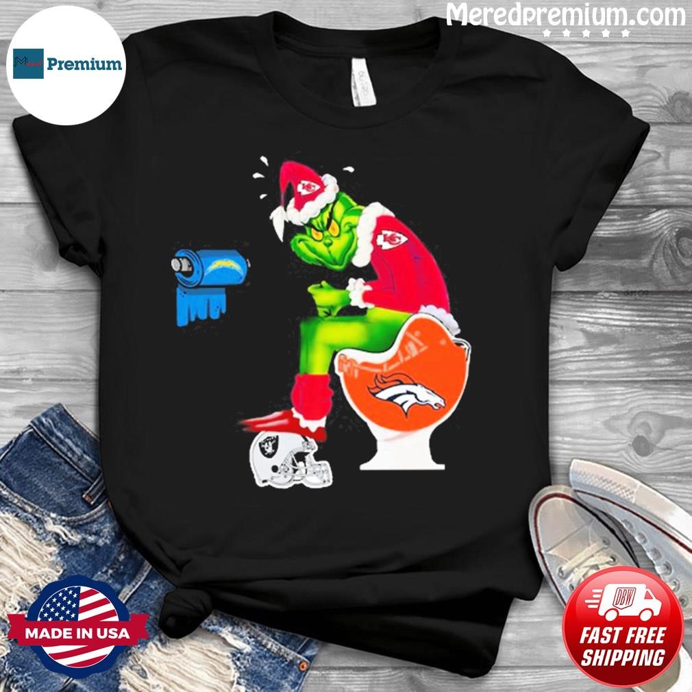 The Grinch Kansas City Chiefs Shitting On Toilet Denver Broncos And Other  Teams 2023 Shirt, hoodie, sweater, long sleeve and tank top