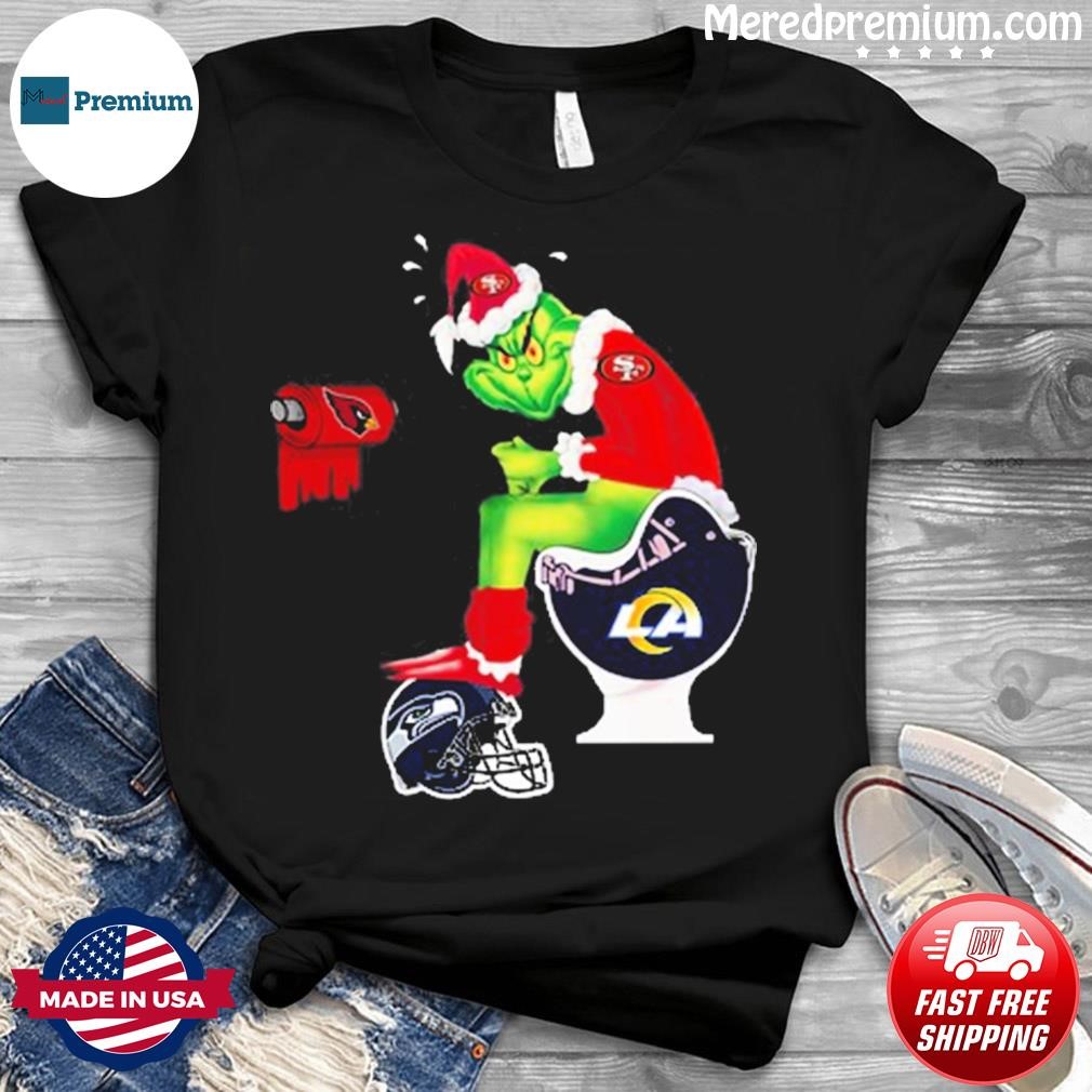 Grinch Santa Dallas Cowboys Toilet Shirt Shirt in 2023