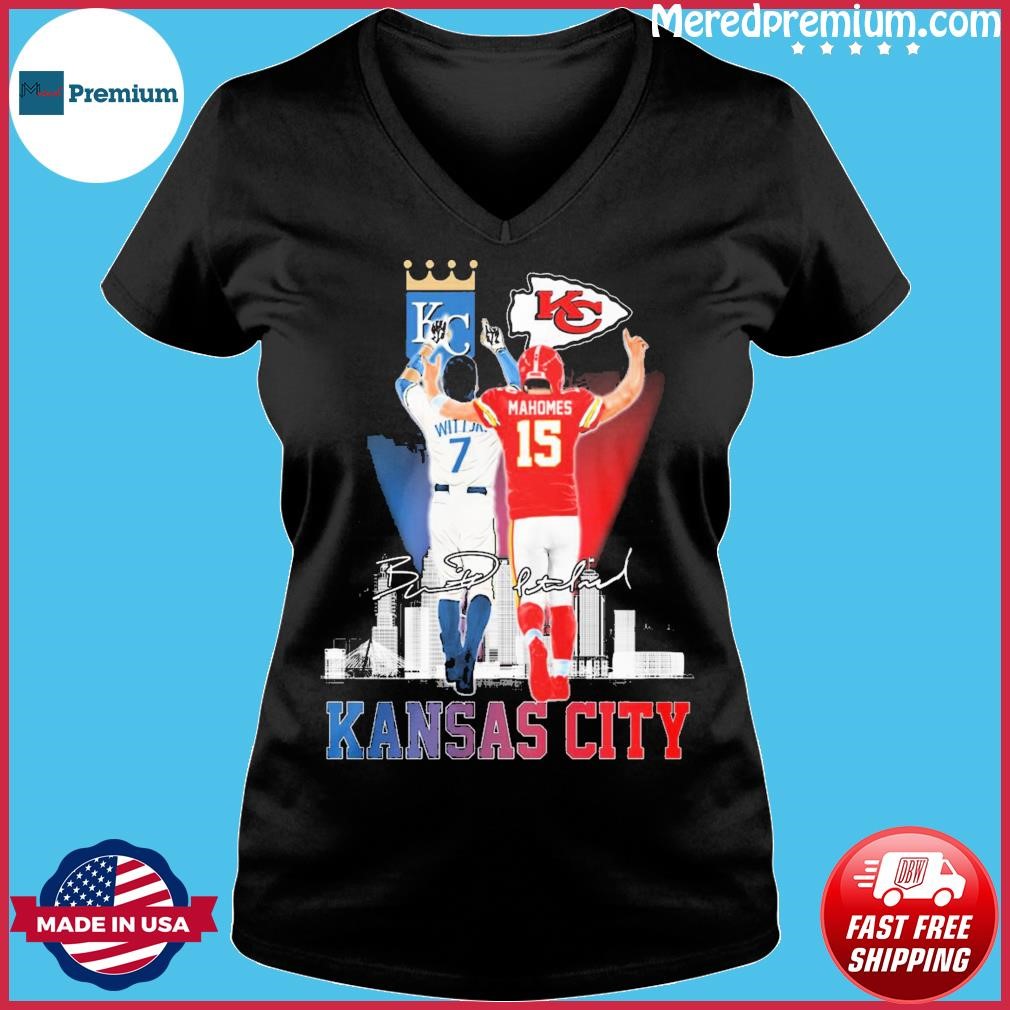 The Kansas City Patrick Mahomes Bobby Witt Jr. signatures Shirt, hoodie,  sweater, long sleeve and tank top