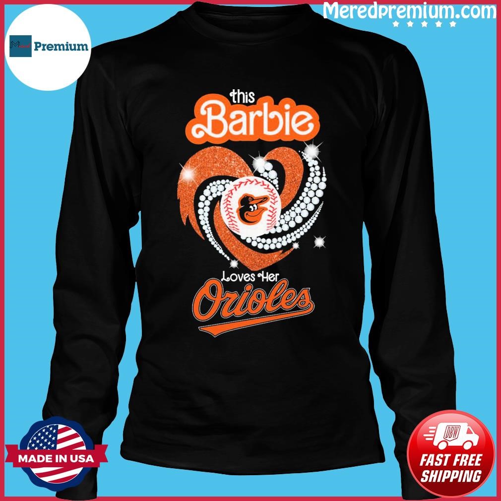 Official This Girl Loves Her Baltimore Orioles Diamond Heart shirt, hoodie,  sweater, long sleeve and tank top