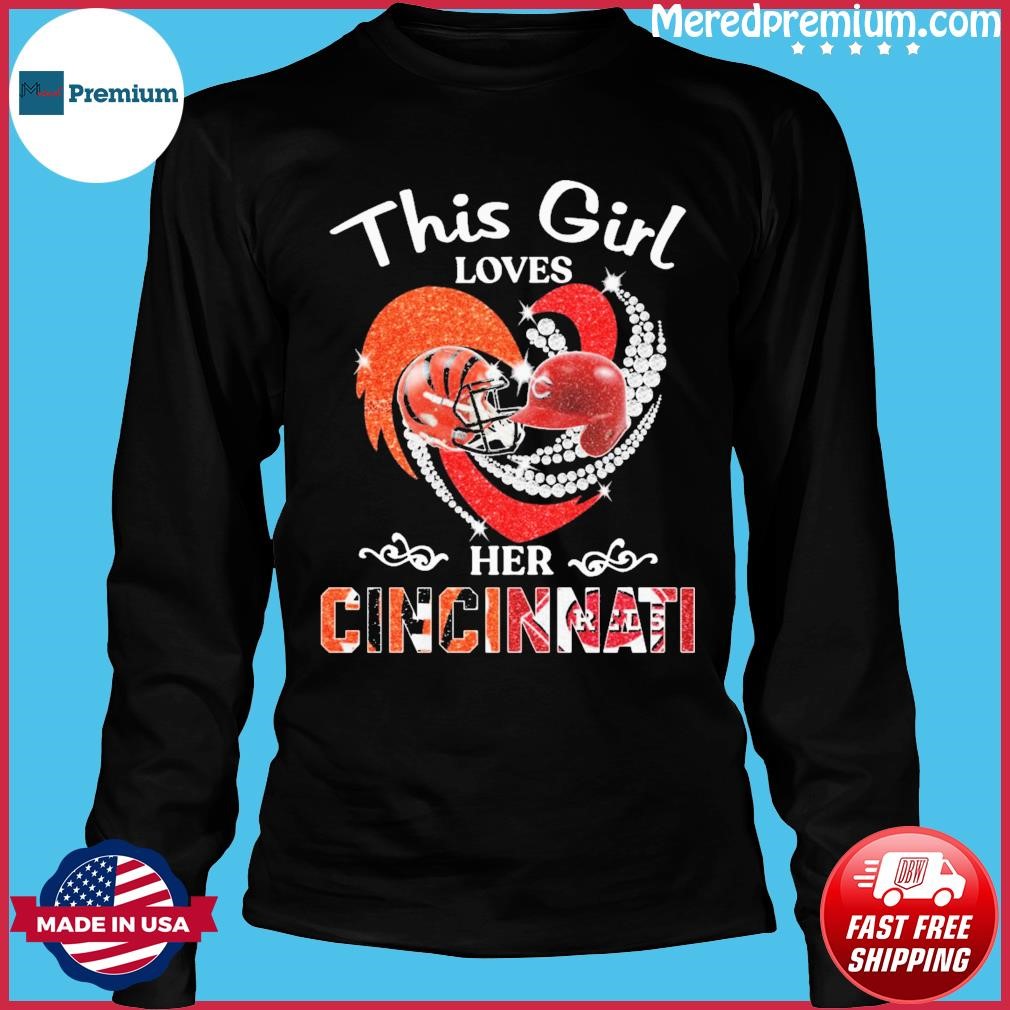 Heart This Girl Love Cincinnati Reds Shirt, hoodie, sweater, long sleeve  and tank top