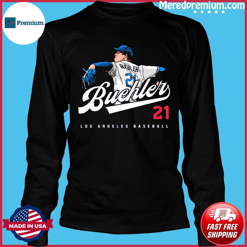 #21 Walker Buehler Los Angeles Dodgers Slim Fit T-Shirt Men's or Youth Sizes