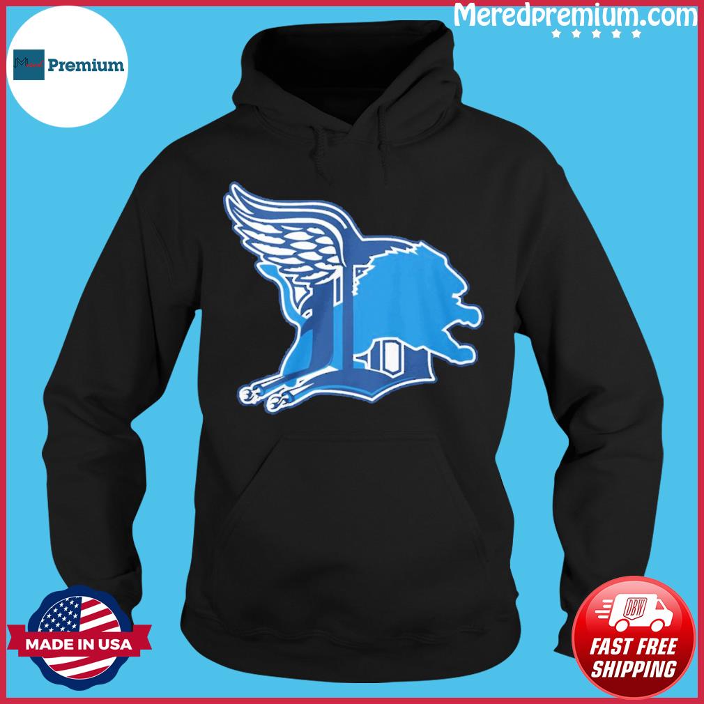 Detroit Lions Red Wings Tigers logo shirt - Limotees