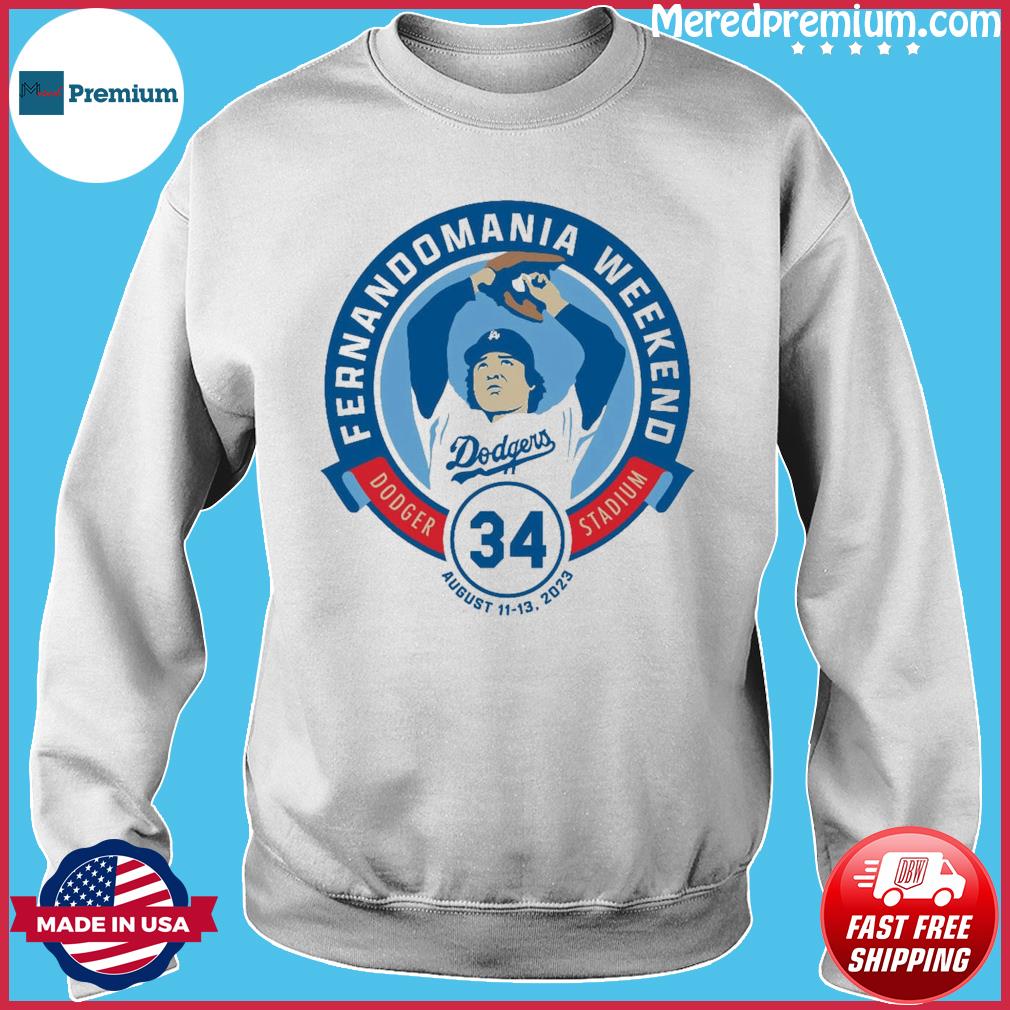 Fernandomania weekend LA Dodgers stadium August 2023 shirt, hoodie, sweater  and v-neck t-shirt