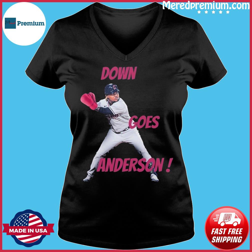 Down Goes Anderson Shirt Funny Meme Baseball Shirt Jose Ramirez