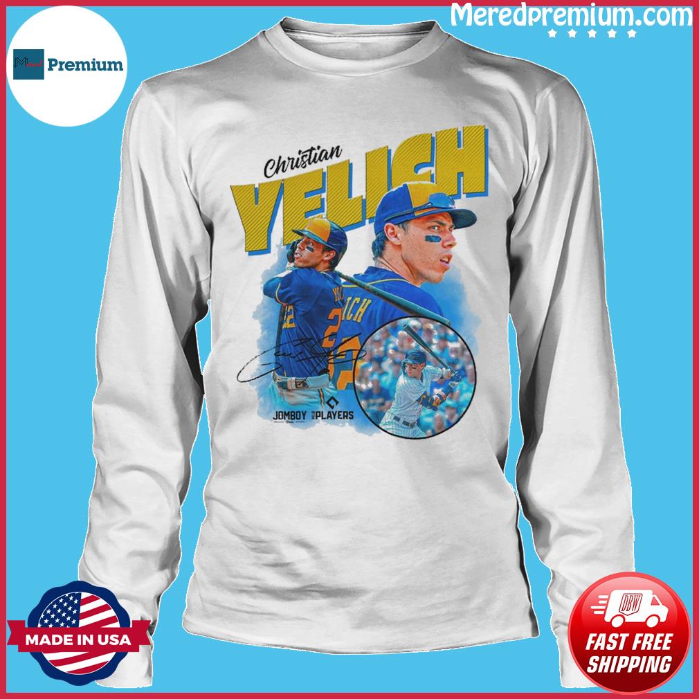 Official Milwaukee brewers christian yelich signature series T-shirt, hoodie,  sweater, long sleeve and tank top