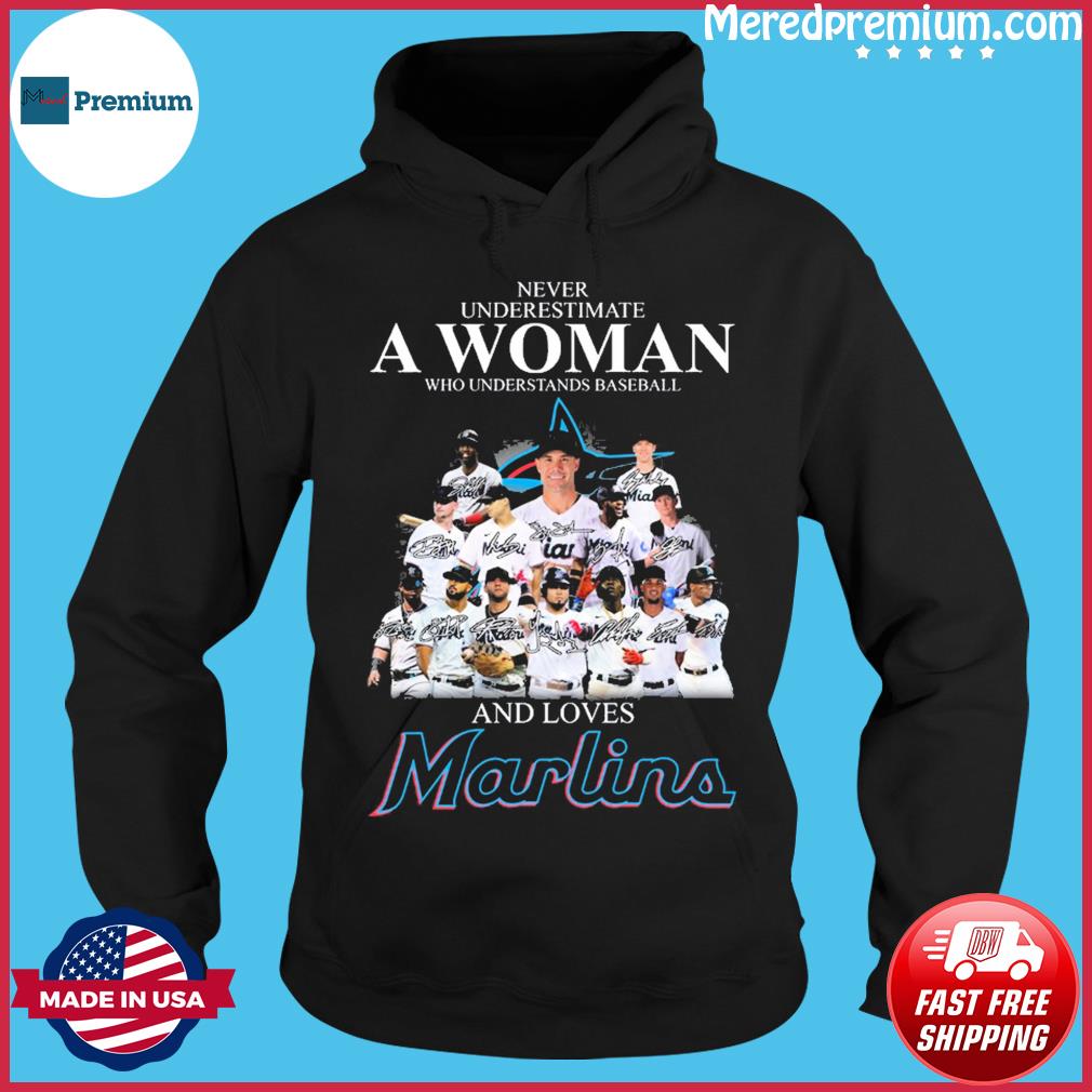 Never underestimate a woman who understands baseball and loves yankees Logo  and signature shirt, hoodie, sweater, long sleeve and tank top