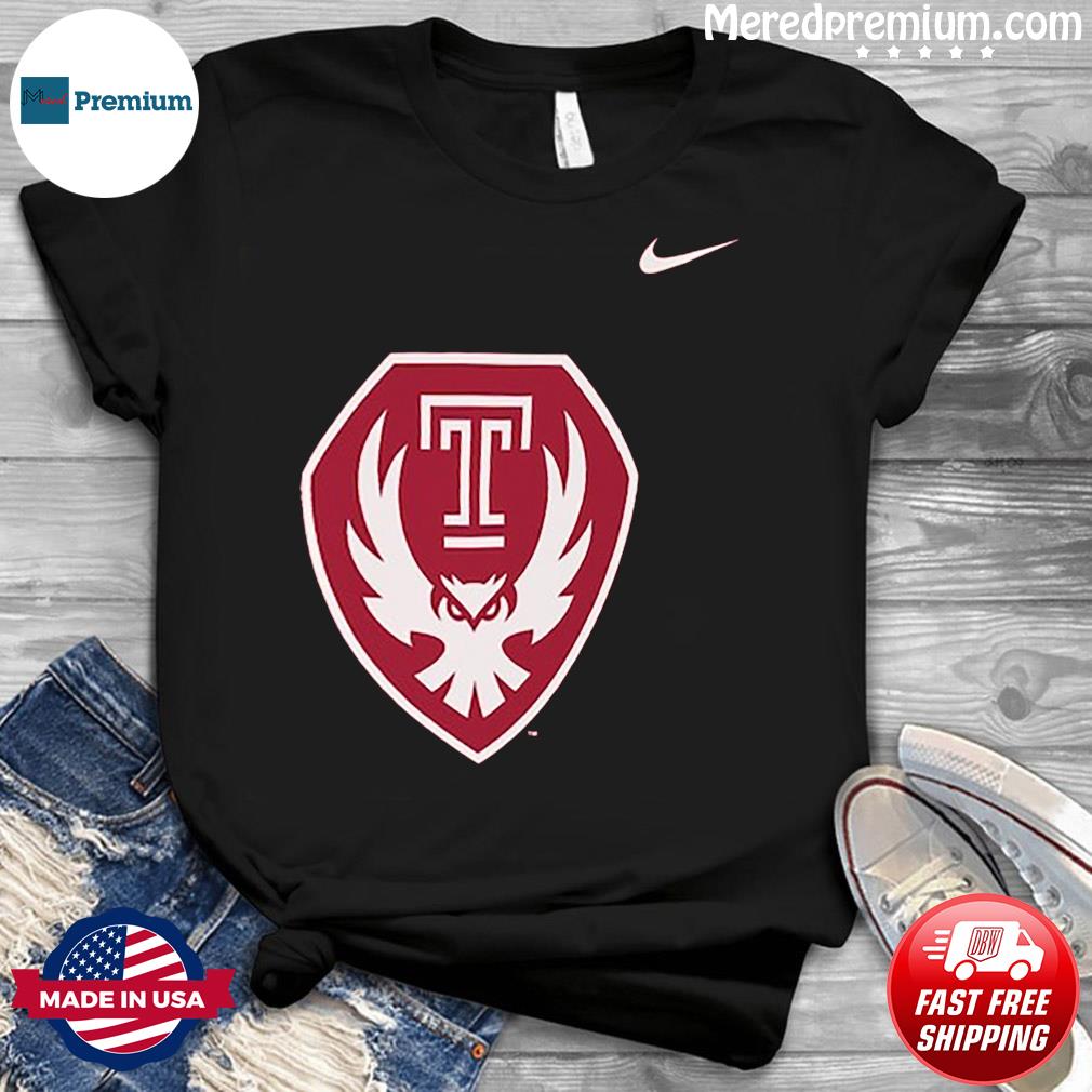 Nike Temple Owls White Dri-FIT Short Sleeve T Shirt in 2023