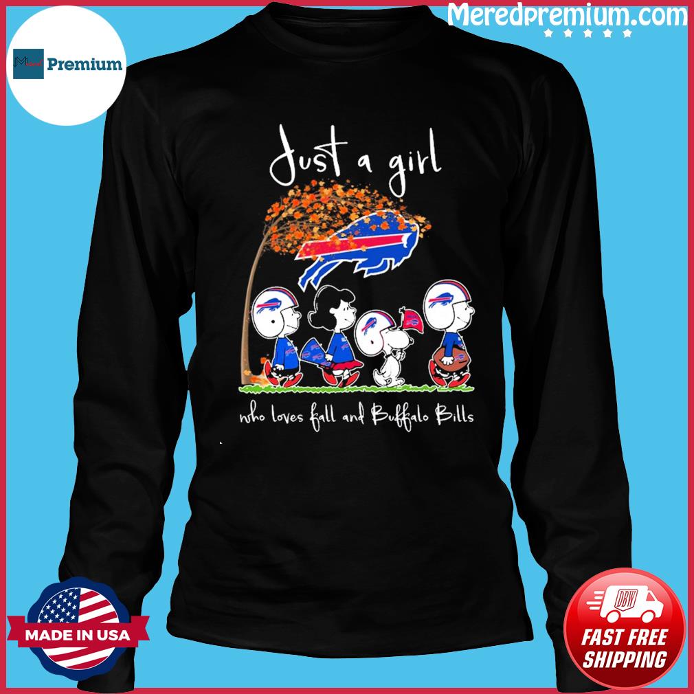 Just A Girl Buffalo Bills Who Loves Fall And Buffalo Bills Unisex T-Shirt