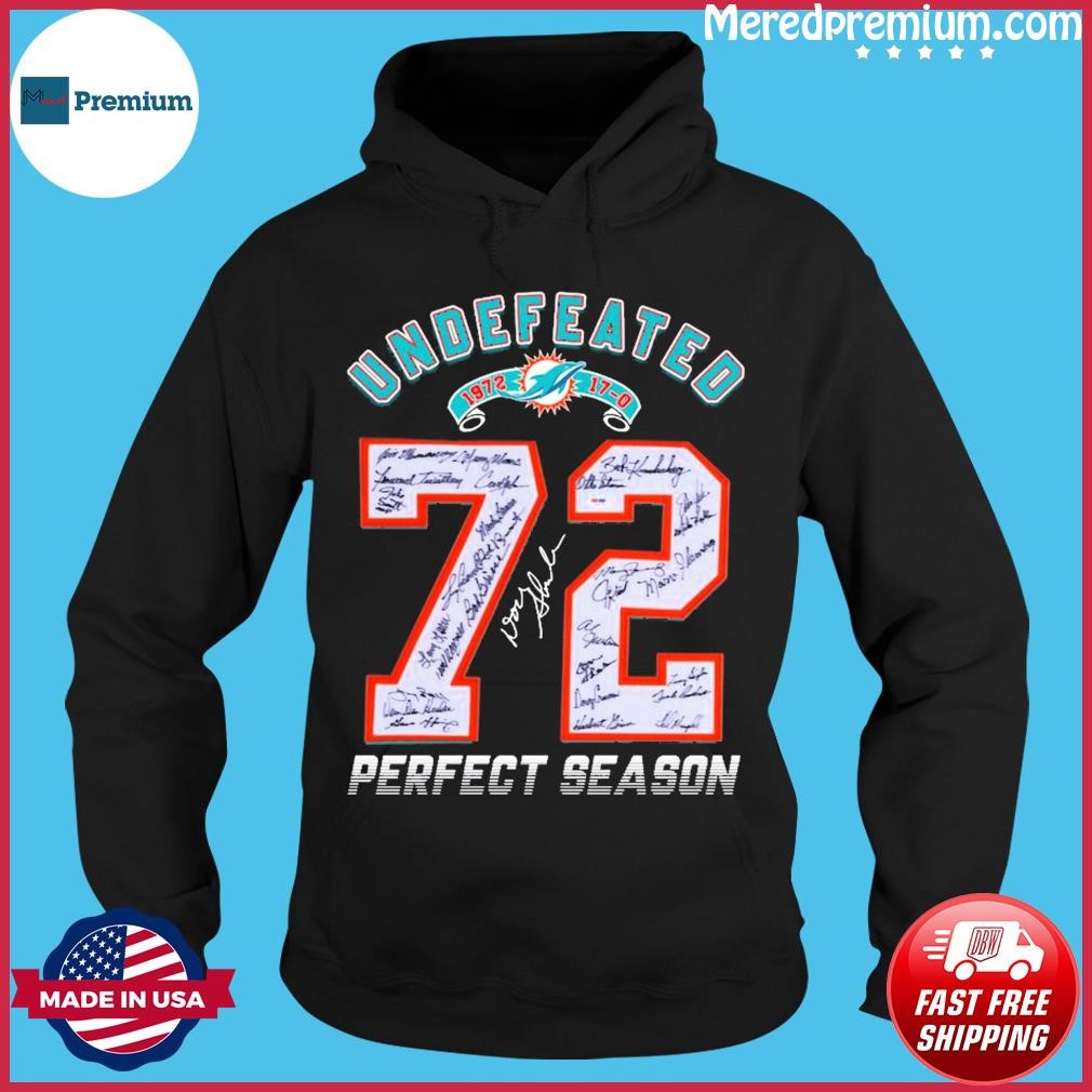 Undefeated 1972 Miami Dolphins 72 Perfect Season Signatures Shirt