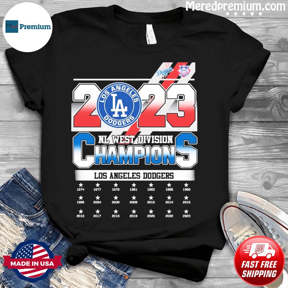 Limited Los Angeles Dodgers NL West Division Champions 2023 Shirt, Custom  prints store