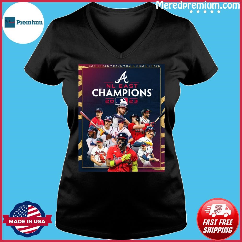 Atlanta Braves MLB 2023 NL east division champions postseason signatures  shirt, hoodie, sweater, long sleeve and tank top