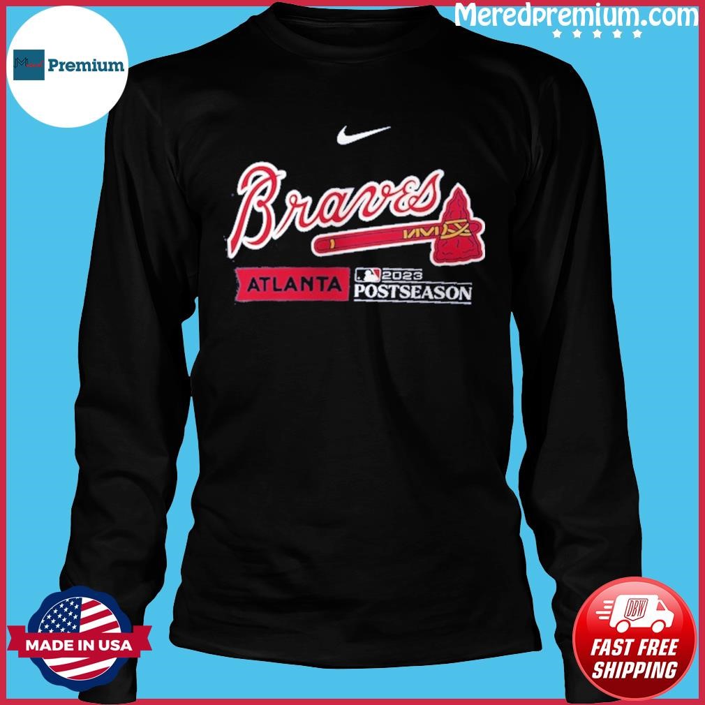 Atlanta Braves Nike 2023 Postseason Authentic Collection Dugout T-Shirt,  hoodie, longsleeve, sweatshirt, v-neck tee