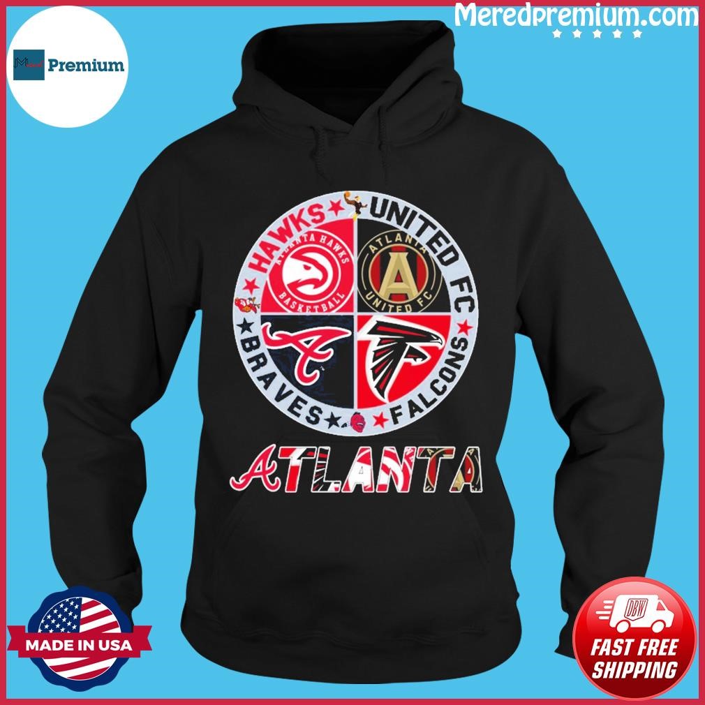 Atlanta Braves Atlanta Falcons Atlanta Hawks Atlanta United Fc Logo 2023  Shirt