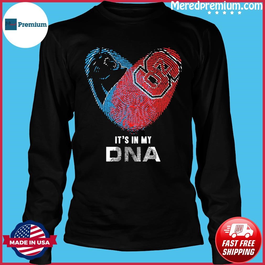 Carolina Panthers and NC State Wolfpack it's in my DNA logo shirt, hoodie,  sweater, long sleeve and tank top