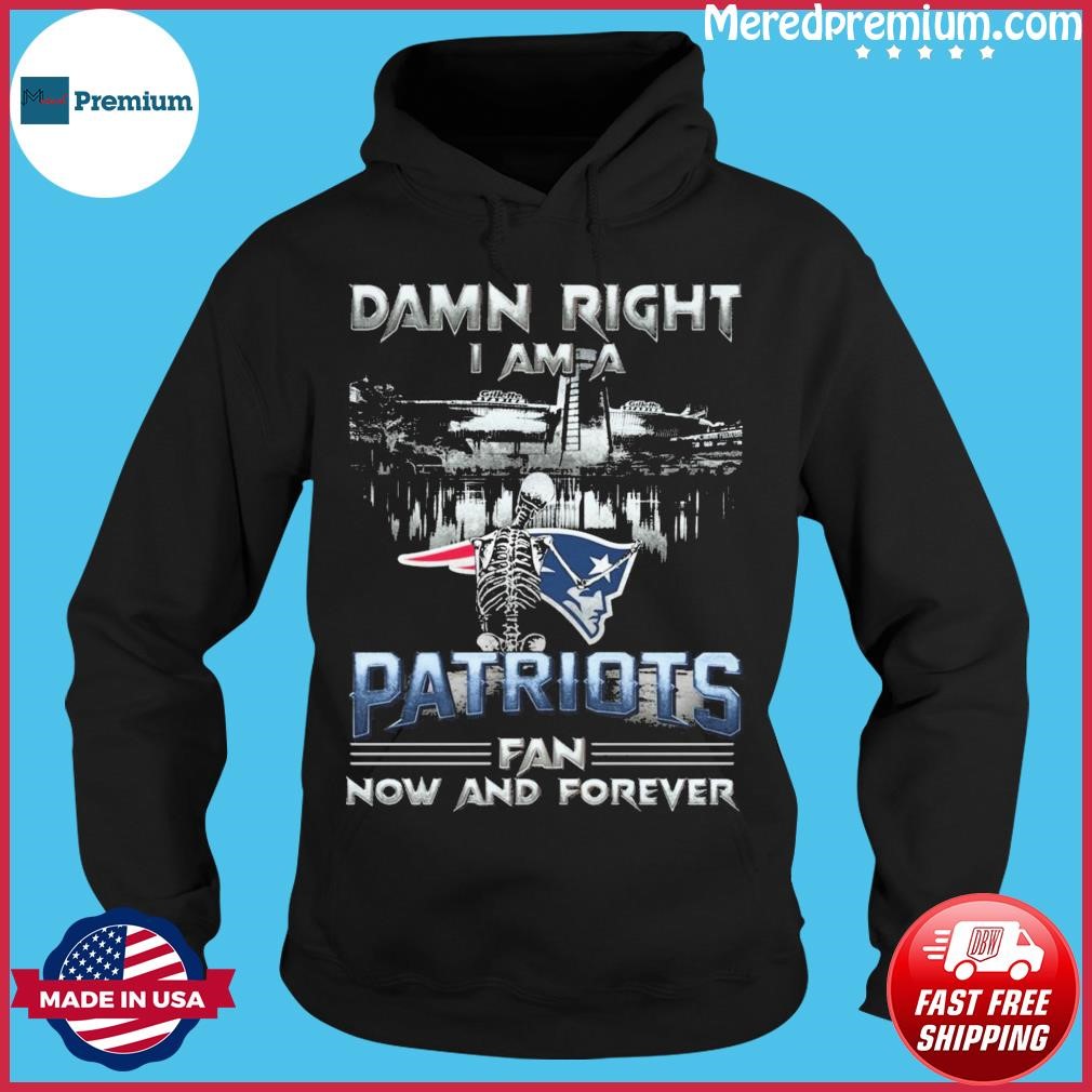 Damn Right I Am A New England Patriots Skeleton Fan Now And Forever  Ornament - Teespix - Store Fashion LLC