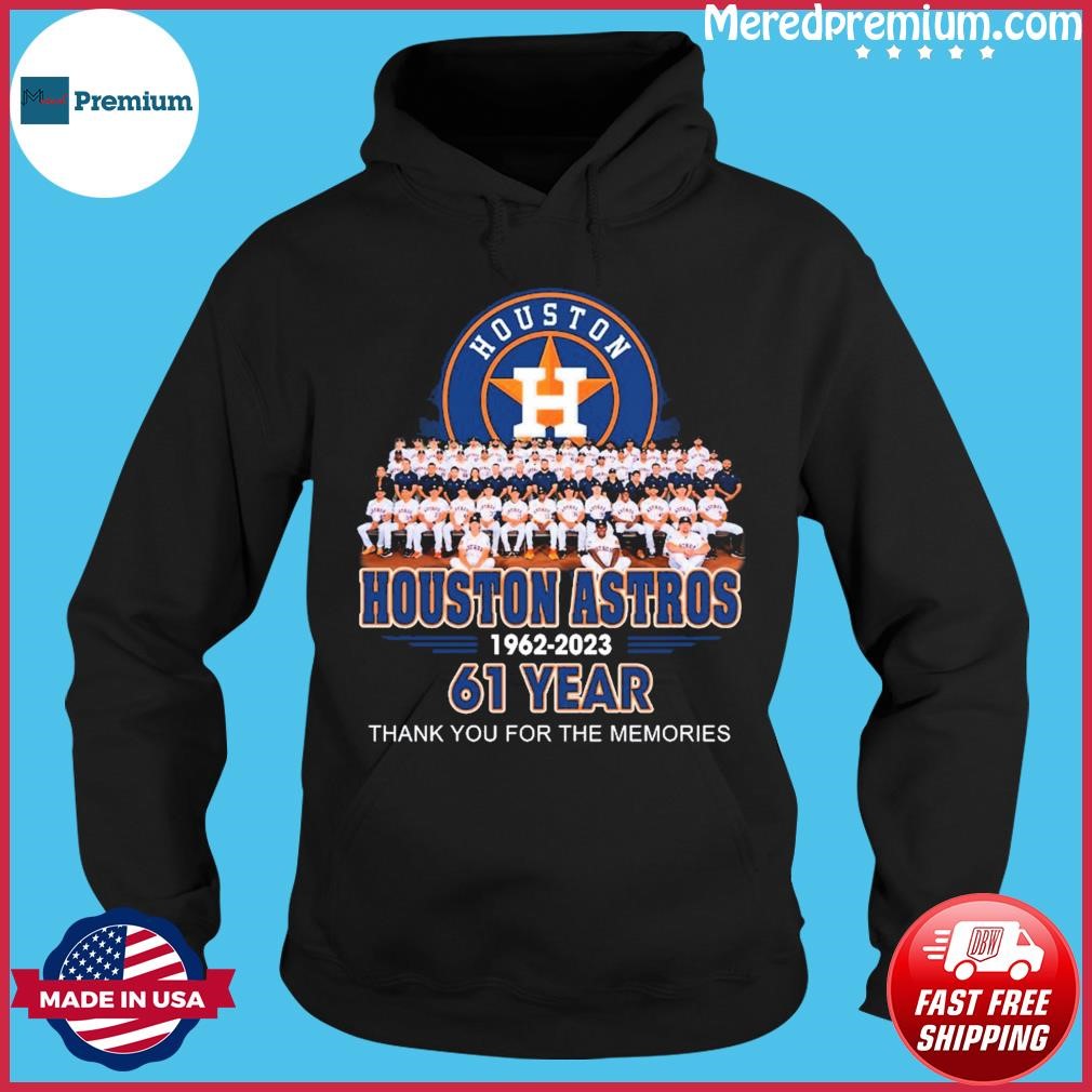 Houston Astros 1962 2023 61 Years Thank You For The Memories Signature T- shirt, hoodie, sweater, long sleeve and tank top