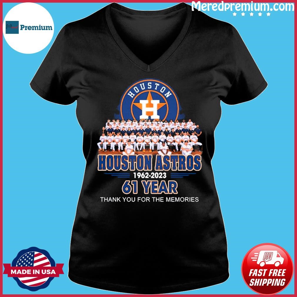 Houston Astros 1962 2023 61 Years Thank You For The Memories Signature New  shirt, hoodie, sweater, long sleeve and tank top