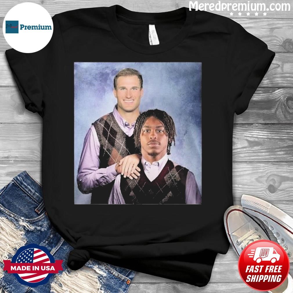 Step Brothers Justin Jefferson Kirk Cousins Stickers Minnesota Vikings  white shirt, hoodie, sweater and long sleeve