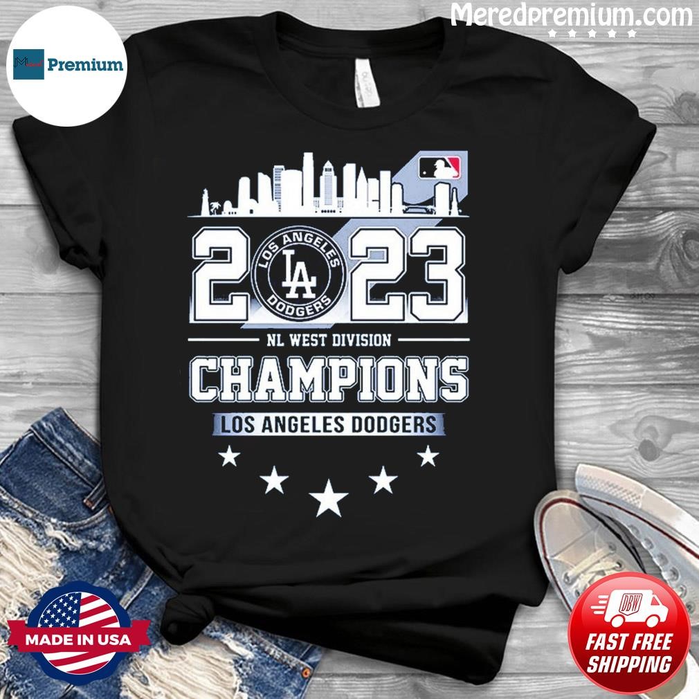 Los Angeles Dodgers 2023 NL Division Champions Skyline Shirt