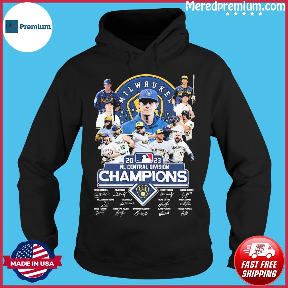 Milwaukee Brewers Nl Central Division champions signatures shirt, hoodie,  sweater, long sleeve and tank top