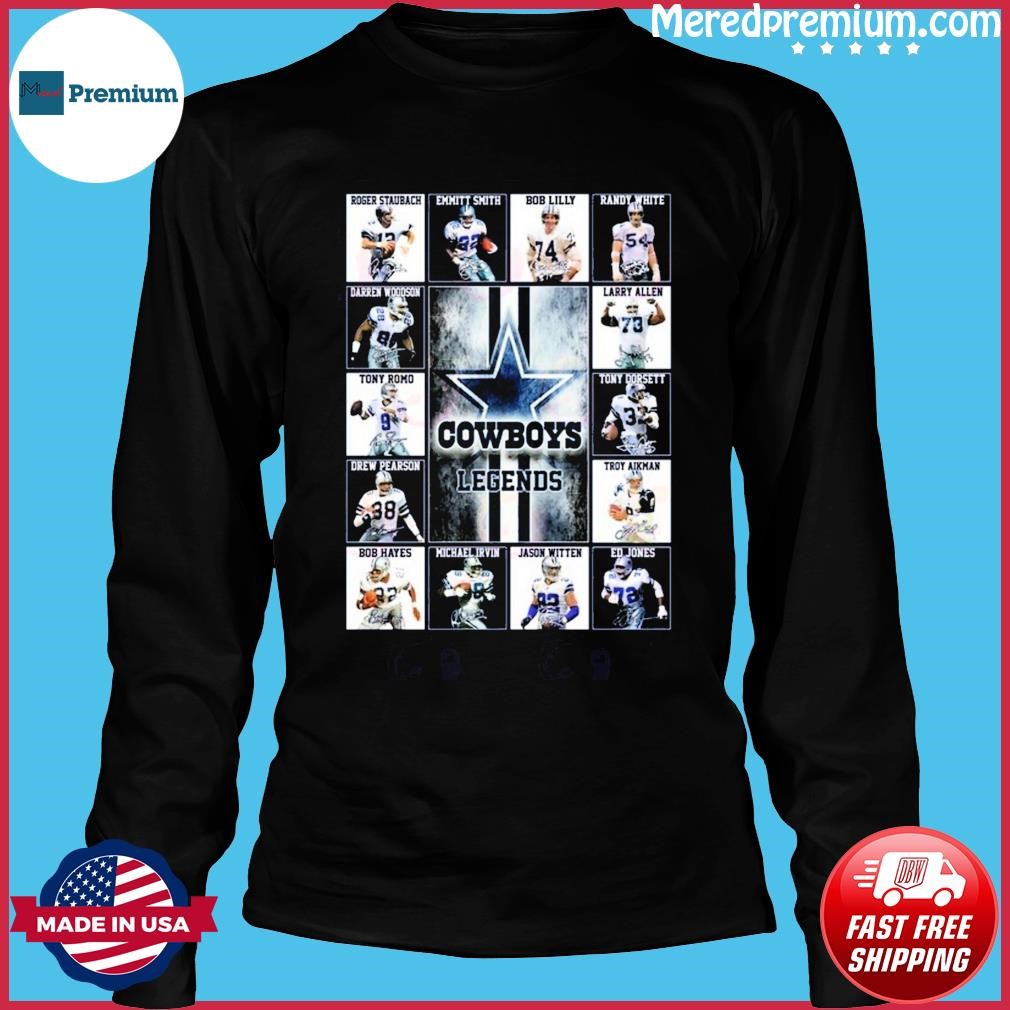 NFL Dallas Cowboys Legends Team Signatures Shirt, hoodie, sweater