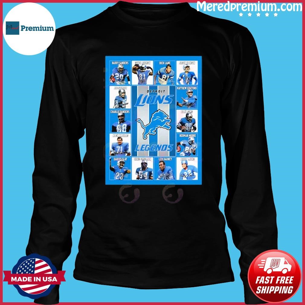 NFL Detroit Lions Legends Team Signatures Shirt, hoodie, sweater