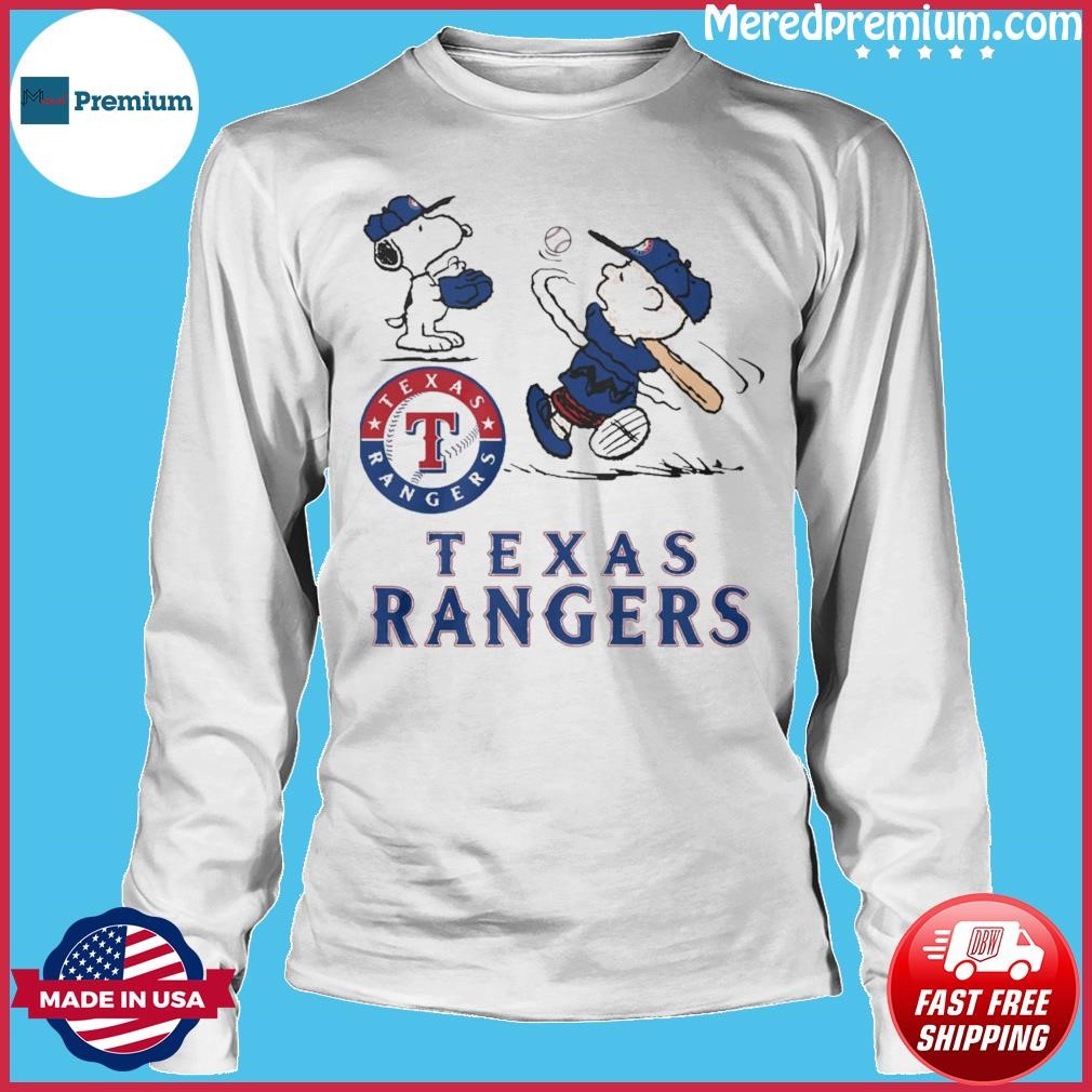 Texas Rangers X Peanuts Snoopy And Charlie Brown Shirt, hoodie