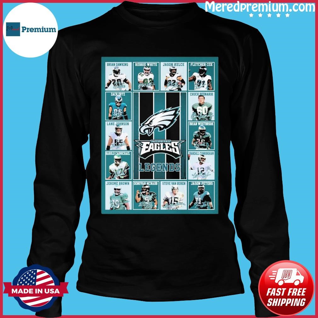 Philadelphia Eagles Legends Team Poster Signatures Shirt, hoodie