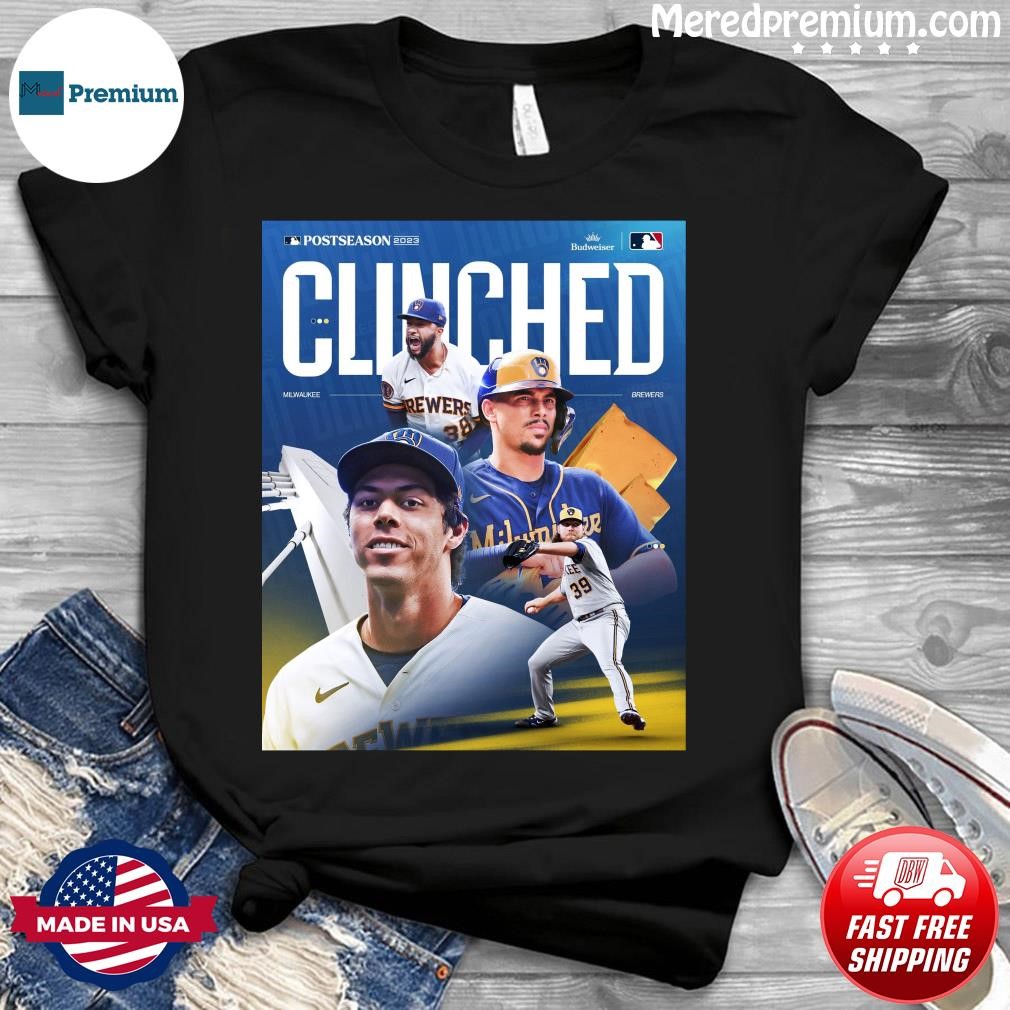Official congratulations Milwaukee Brewers Clinched Postseason 2023 MLB T- Shirt, hoodie, sweater, long sleeve and tank top