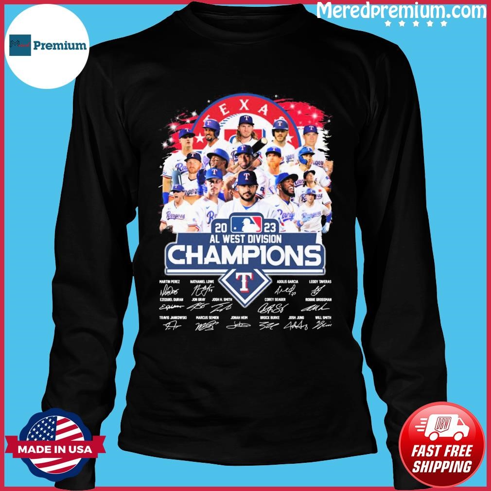 Texas Rangers 2023 AL West Division Champions shirt, hoodie, sweater, long  sleeve and tank top