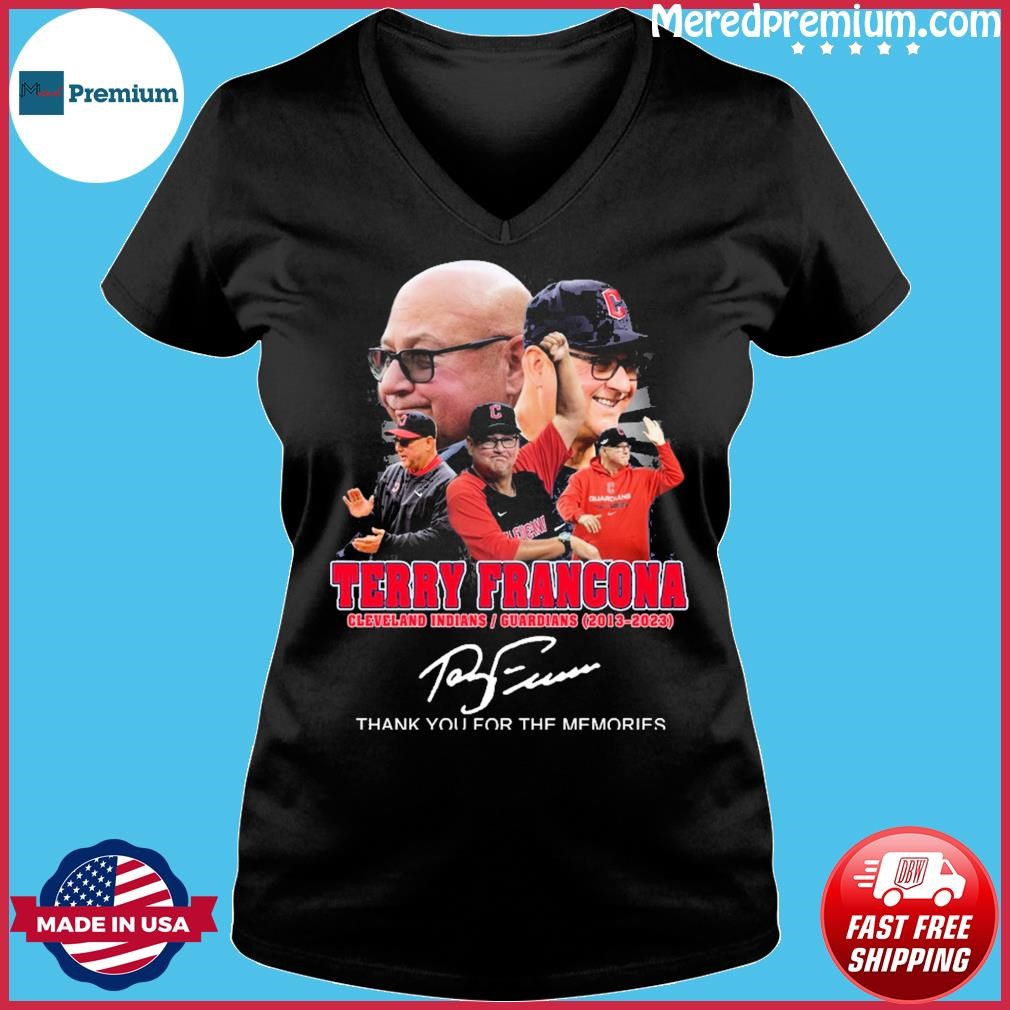 Official Tito Cleveland indians guardians 2013 2023 thank you for the  memories T-shirt, hoodie, tank top, sweater and long sleeve t-shirt