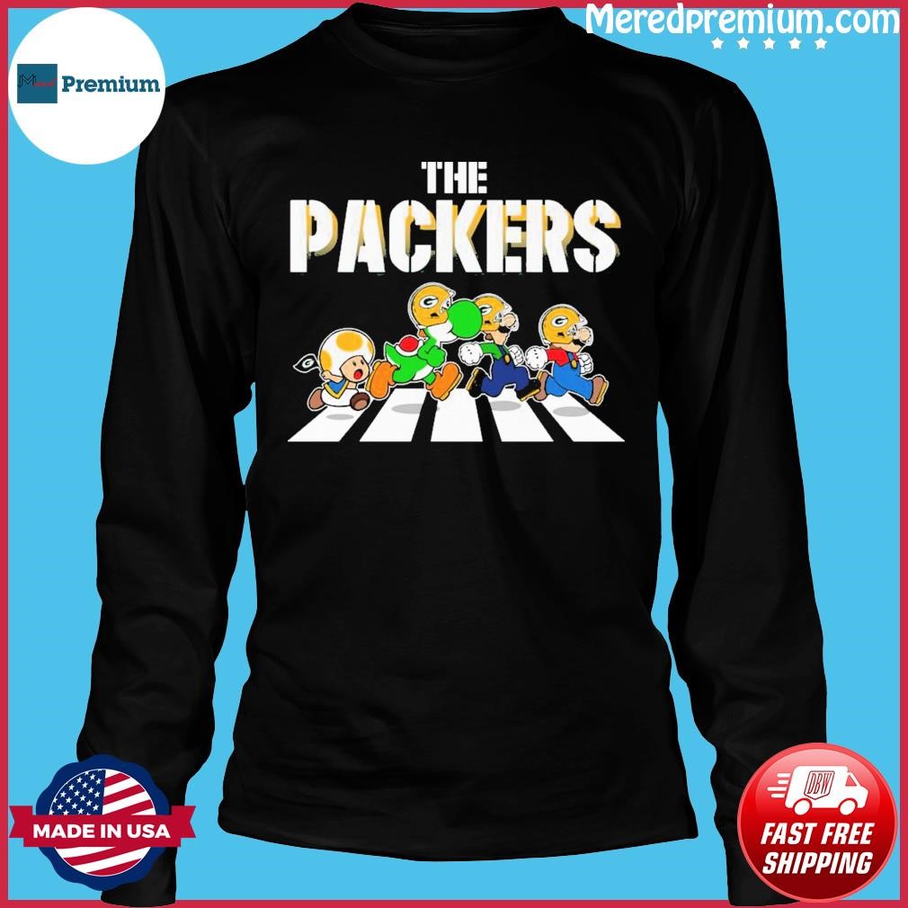 The Packers Super Mario Abbey Road Shirt, hoodie, sweater, long sleeve and  tank top