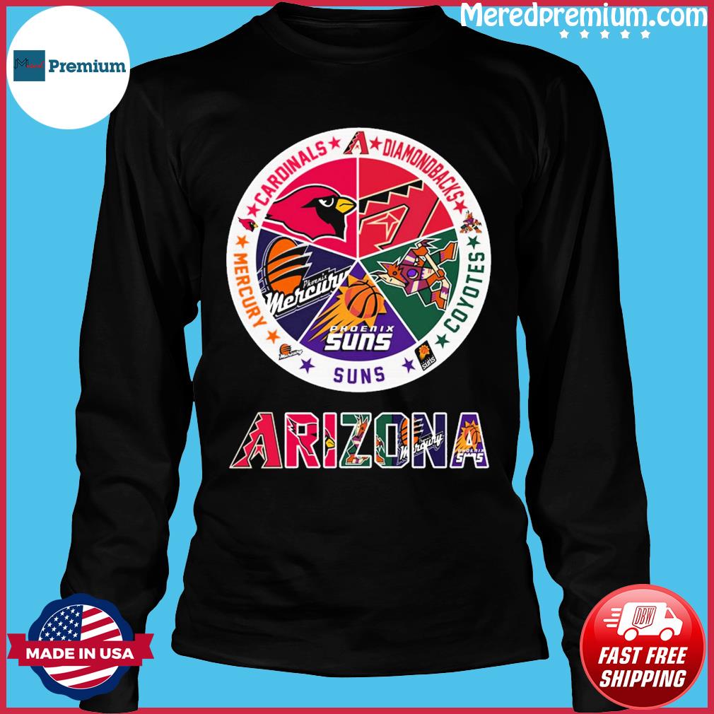 Arizona Diamondbacks Phoenix Suns Arizona Cardinals Arizona Coyotes logo  shirt, hoodie, sweater, long sleeve and tank top