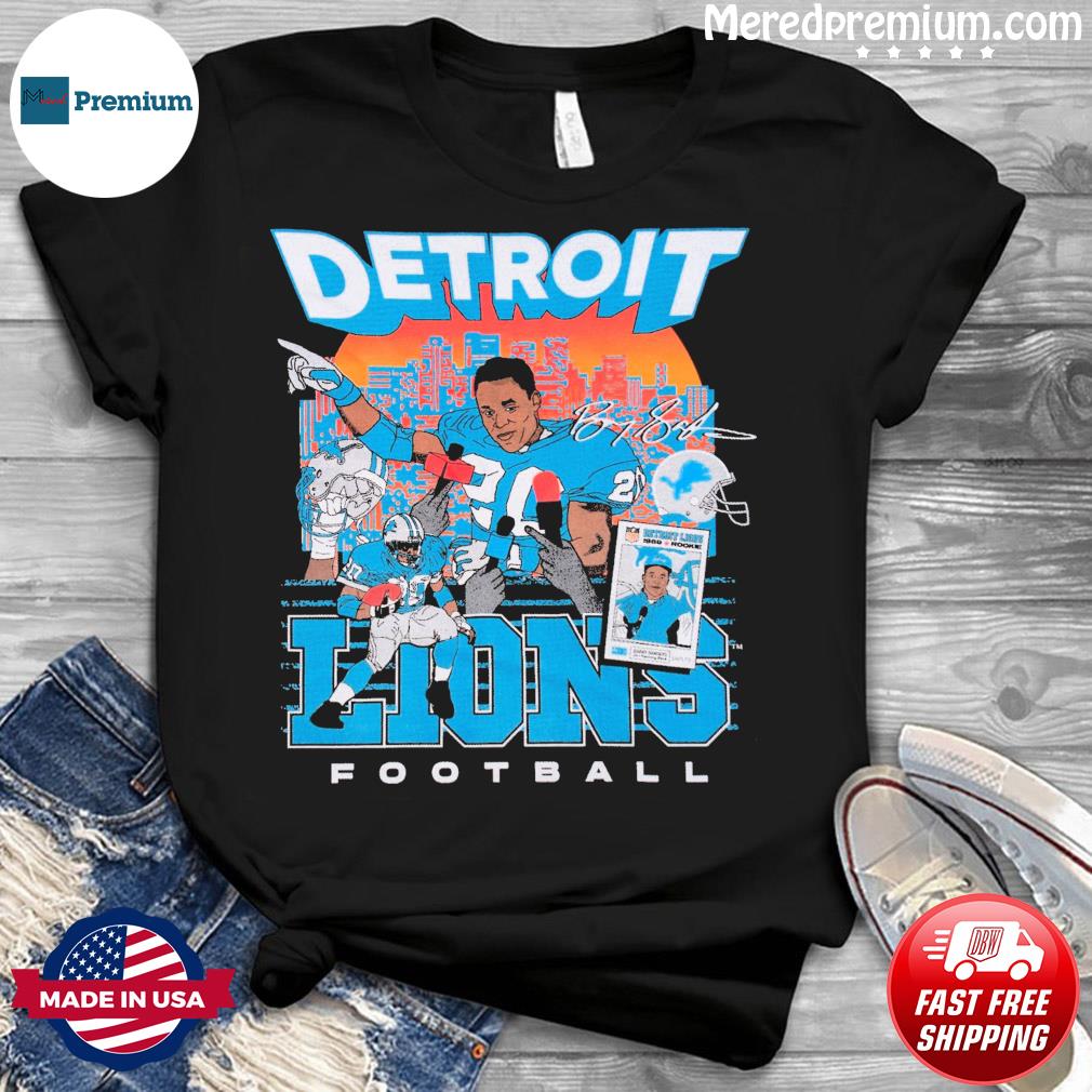 Barry Sanders Detroit Lions Vintage signature shirt, hoodie