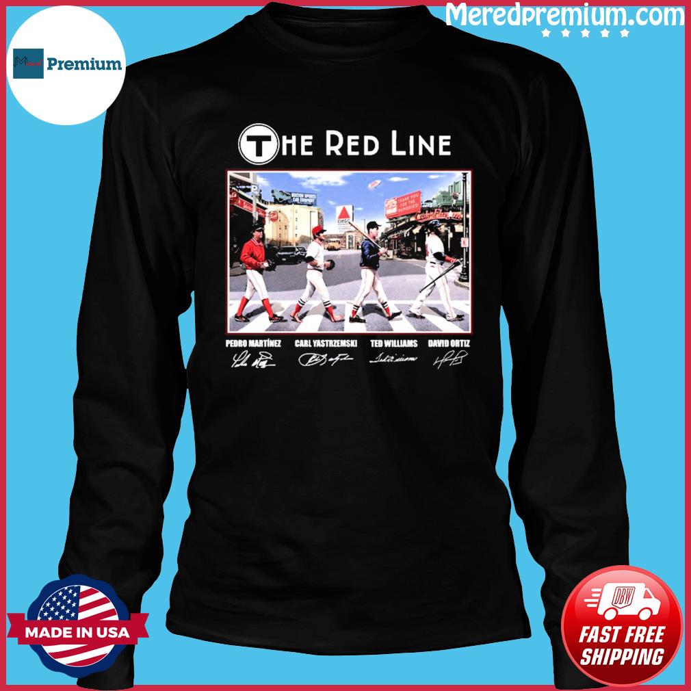 The Boston Red Sox abbey road signatures shirt, hoodie, sweater